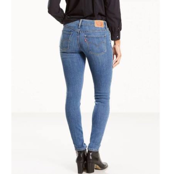 SOLD Levi's 524 Skinny Jeans Indigo Sz 4 x 32 - Picture 2 of 7